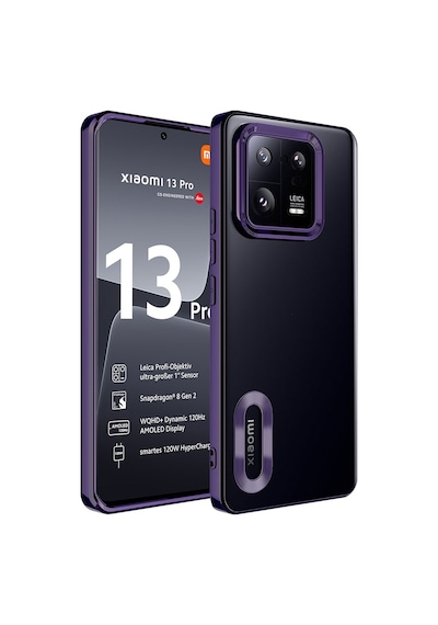 Kilifone - Xiaomi Uyumlu Mi 13 Pro - Kılıf Kamera Korumalı Tatlı Sert Omega Kapak - Derin Mor