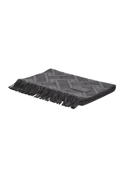 Tommy Hilfiger Th Flag Jacquard Scarf Erkek Siyah Atkı - Am0am14770
