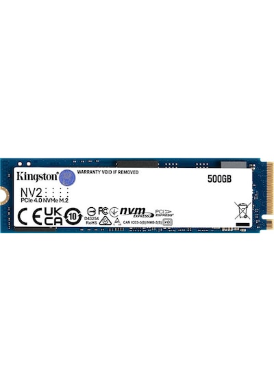 Kingston NV2 SNV2S/500G 500 GB 3500/2100 MB/S PCIe 4.0 NVMe M.2 SSD