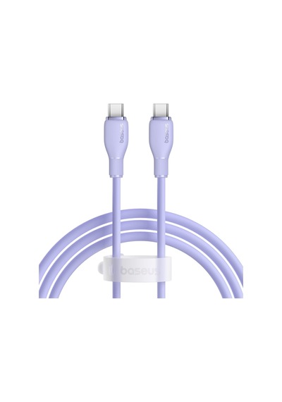 Hızlı Şarj Özellikli Type-c To Type-c Kablo 100w 1.2 Metre Mor
