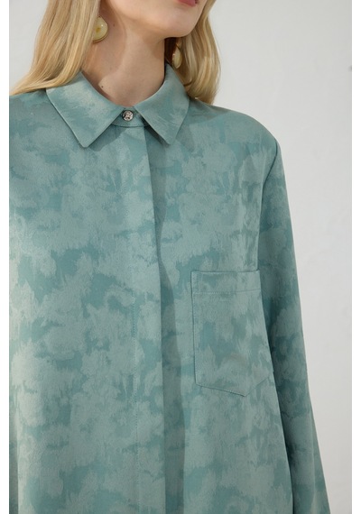 Aker Jakarlı Bluz Renkli Renkli