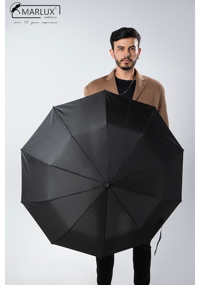 Marlux Siyah Kobra Saplı Premium Erkek Şemsiye M21mar2015mr001