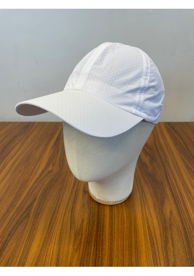 Hamze Mikro Paraşüt Delikli Kumaş Yazlık Unisex Beyzbol Cap Şapka Beyaz