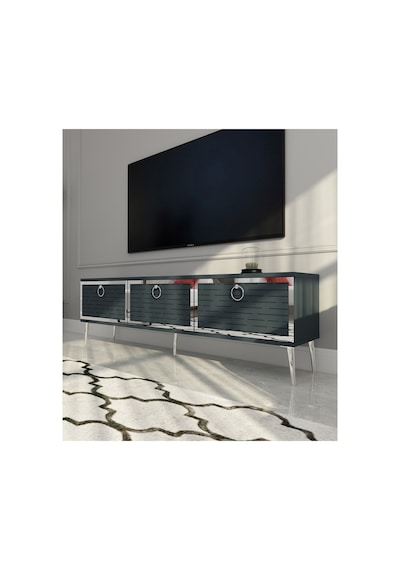 Rami 150 Cm Tv Ünitesi Tv Sehpası Antrasit - Gümüş Antrasit