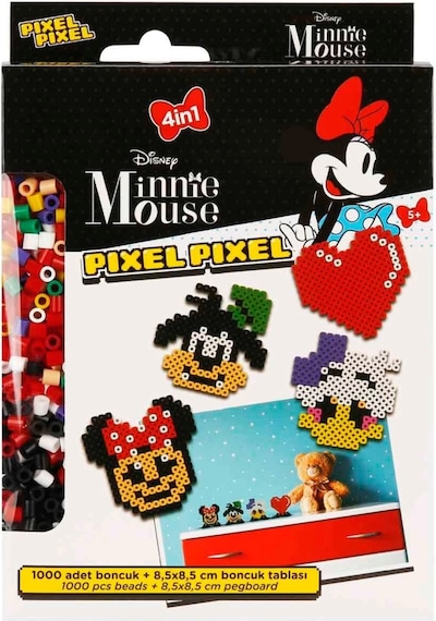 4in1 Nessiworld Minnie Mouse Pixel Pixel Boncuk Aktivite Ve Oyuncak Seti
