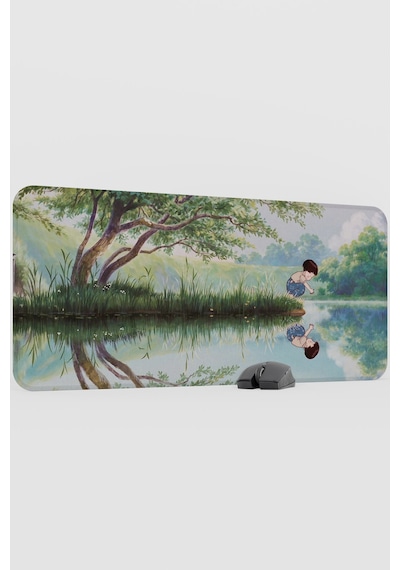 Ateşböceklerinin Mezarı Anime V1 - 90x40 Xxl Gaming Kauçuk Kaymaz Taban Mouse Pad Fare Altlığı