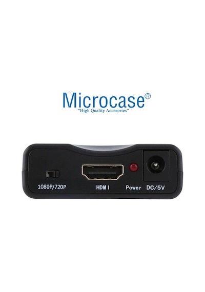 Microcase Scart To Hdmı Dönüştürücü Adaptör Siyah - Al2621