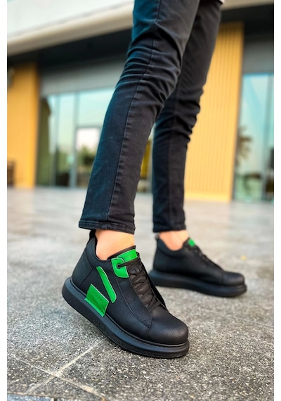 Saklımoda Ch131 Gst Frogner Erkek Bot Sıyah / Yesıl Çok Renkli