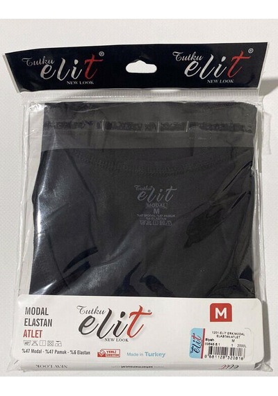 Tutku Elit Erkek Modal Likralı Askılı Atlet 1201 - 6 Adet 001