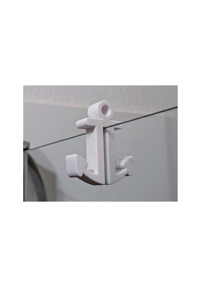 Banyo Duş Camı Askısı Bornoz Havlu Askısı Beyaz