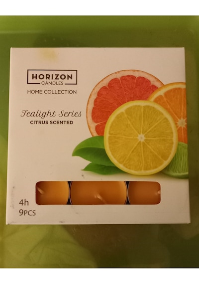 Mum Tealıght 9 Lu Kokulu Cıtrus