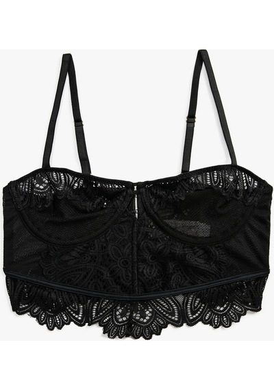 Koton Dantelli Bralet Balenli Dolgusuz Kapsız Ayarlanabilir Askılı Siyah 3wlk10050mk 3WLK10050MK999 Siyah Koton Dantelli Bralet Balenli Dolgusuz Kapsız Ayarlanabilir Askılı Siyah 3wlk10050mk 3WLK10050MK999 Siyah