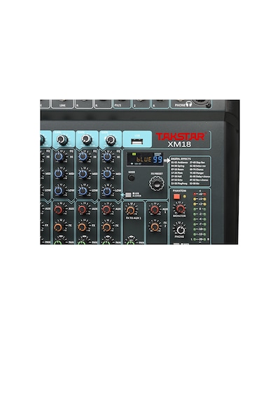 Takstar Xm18 18 Kanallı Efektli Dijital Analog Mixer