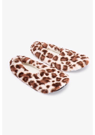 Penti Leopard Fluffy Patik Beyaz