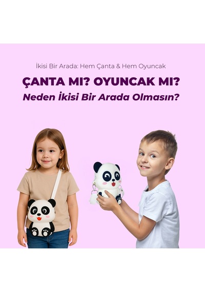 Ogi Mogi Toys Silikon Panda Omuz Çantası