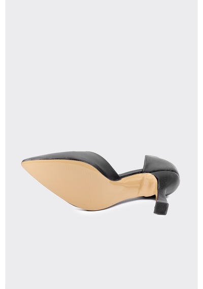 Derinet Kalın Topuklu Kadın Stiletto S.saten S.saten