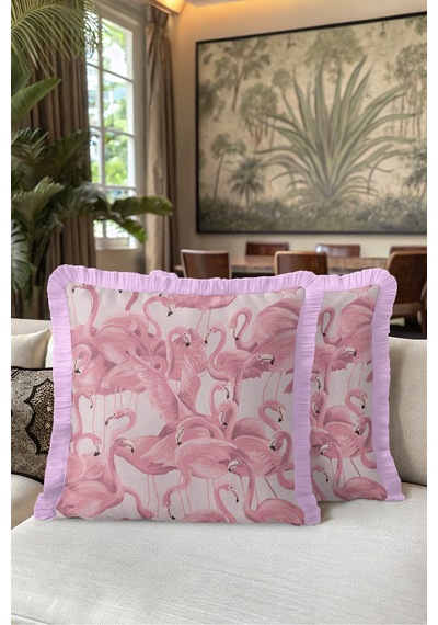 Tropikal Flamingo Desenli Saçaklı Yastık Kılıfı-egzotik Kuş Pudra Krem Pembe Püsküllü Kırlent Kılıfı Puslu Vadi Halo Tropikal Flamingo Desenli Saçaklı Yastık Kılıfı-egzotik Kuş Pudra Krem Pembe Püsküllü Kırlent Kılıfı Puslu Vadi Halo