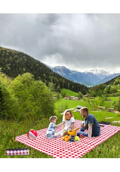 Piknik Örtüsü, Masa Örtüsü,50-200 Cm Kırmızı 2 Kırmızı Beyaz