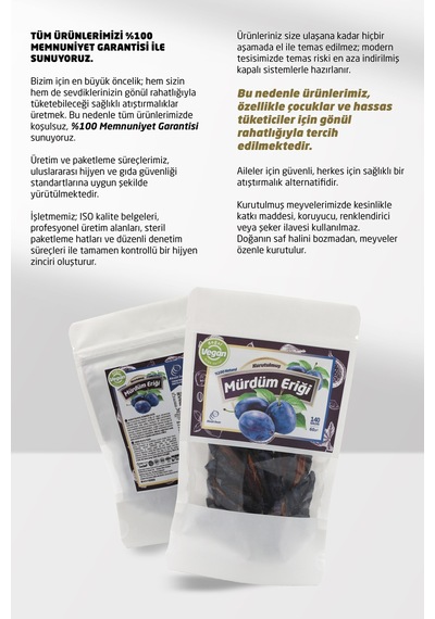 Kurutulmuş Mürdüm Eriği 60 G