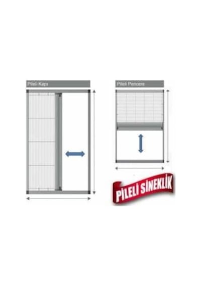 Pileli Sineklik Kapı Ve Pencere Farklı Renk