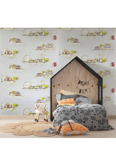 Krem Kentler 16 M2 Duvar Kağıdı 281551 Çok Renkli