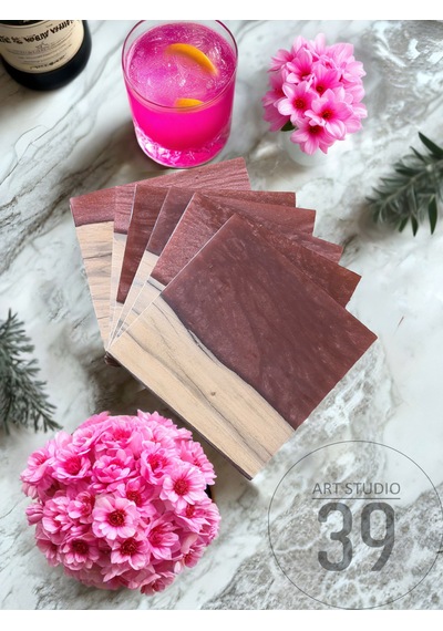 Ceviz & Kahverengi Bakır Epoksi Bardak Altlığı Seti 6 Lı, El Yapımı Ceviz Ahşap, 12x12 Cm, Modern & Şık Tasarım Koyu Kahverengi Ceviz & Kahverengi Bakır Epoksi Bardak Altlığı Seti 6 Lı, El Yapımı Ceviz Ahşap, 12x12 Cm, Modern & Şık Tasarım Koyu Kahverengi