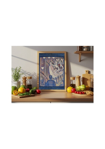 Modern Sanat Seurat Le Chahut Etüt Çerçevesiz Poster 21x30 Cm A4 Tablo Modern Sanat Ekspresyonizm