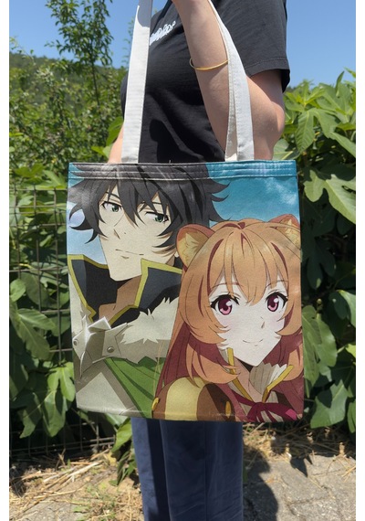 Zipzap The Rising Of The Shield Hero V3 Yazlık Kışlık Çift Taraflı Kanvas Baskı Bez Çanta Anime Çantası