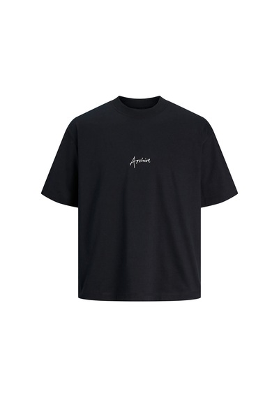 Jack & Jones Dynamic Script Erkek Siyah Tişört 12273310-b Siyah