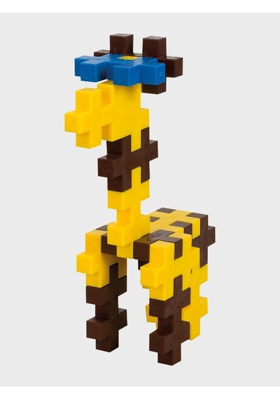 Plus - Plus Minecraft Temalı Silindir Kutuda Big Giraffe - Büyük Zürafa Lego Yapı Oyuncağı