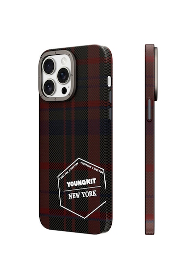 Youngkit - Apple Uyumlu iPhone 15 Pro Gezhi Arka Koruma Kılıf - Mavi Mavi