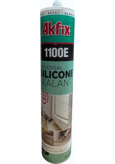 1100e Genel Amaçlı Silikon Elastik Yapıştırıcı, Banyo Mutfak Cam Montaj Ve İzolasyon İçin Şeff