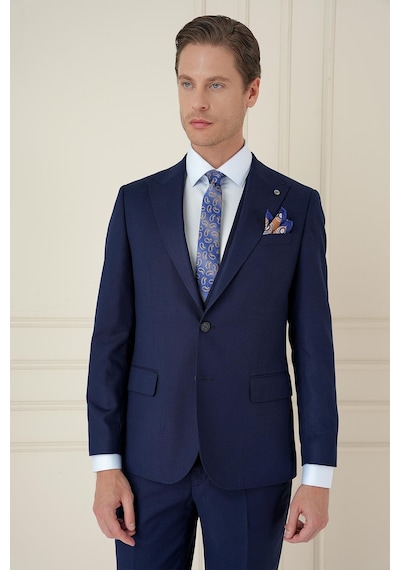 Efor Tk 907 Slim Fit Lacivert Spor Takım Elbise Lacivert
