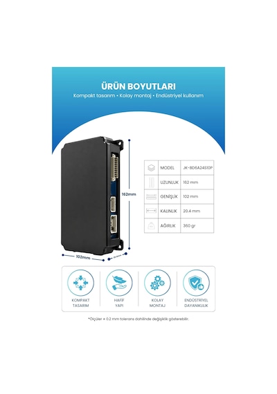 Jk Smart Bms Akıllı Batarya Yönetim Sistemi 8 24s 200a 0.6a Aktif Balans Jk-bd6a24s10p