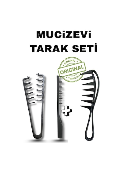 Mucizevi Tarak Ve Wax Tarağı 2li Set