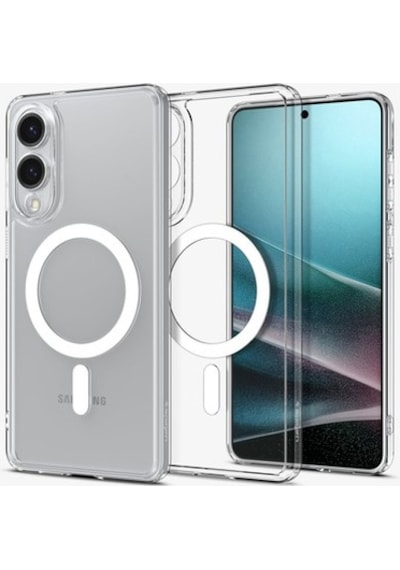 Spigen Galaxy S25 Edge İle Uyumlu Magnet Kılıf Ultra Hybrid Mag Fit Sararmaya Dayanıklı Beyaz Diğer