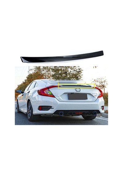 Civic Fc5 Anatomik Spoiler 2016+ Piona Black Spoyler Abs.Taiwan