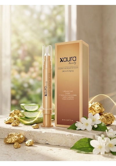 X-aura Beauty 24k Gold & Peptit Lifting Etkili Kırışıklık Karşıtı Peeling Serum 20 Ml