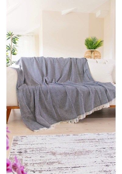 Tabu Home Dokuma Cozy Comfort Siyah Koltuk Örtüsü