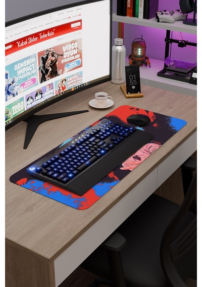 Chainsaw Man Anime V4 - 70x30 Xl Gaming Kauçuk Kaymaz Taban Mouse Pad Fare Altlığı