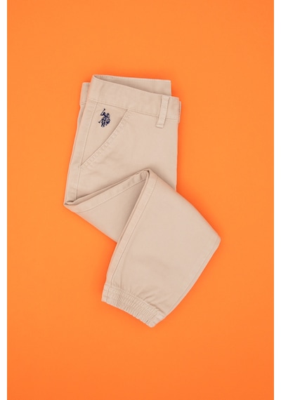 U.s. Polo Assn. Erkek Çocuk Koyu Bej Pantolon Kanvas-chino 50317270-vr088 Koyu Bej