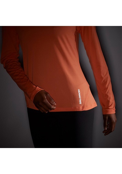 Salomon Cross Run Ls Tee W 2171 Fuşya