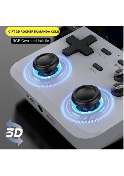 Cosmostech D007 Plus Android Taşınabilir Retro El Atarisi 10.000+ Oyun Altın