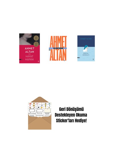 Hayat Hanım + Aldatmak - Yalnızlığın Özel Tarihi Cep Boy + Kristal Denizaltı + Okuma Sticker'ları