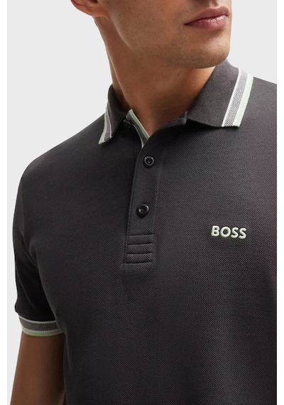 Boss Erkek Polo Yaka T Shirt 50469055 016 Antrasit Antrasit