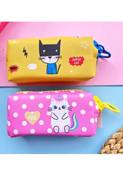 Taros Unıck Color Zipper Cats Kalemkutu