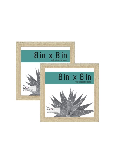 Ayrex Mcs Galeri Temel Çerçeve, Doğal Ahşap Tahıl, 20,32 X 20,32 Cm, 2 Paket