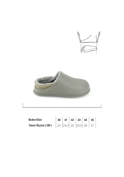 Gezer Erkek Kışlık Eva İçi Peluşlu Sessiz Taban Ev Bahçe Terlik Gt5kmm.15336.00.081.g42 Haki