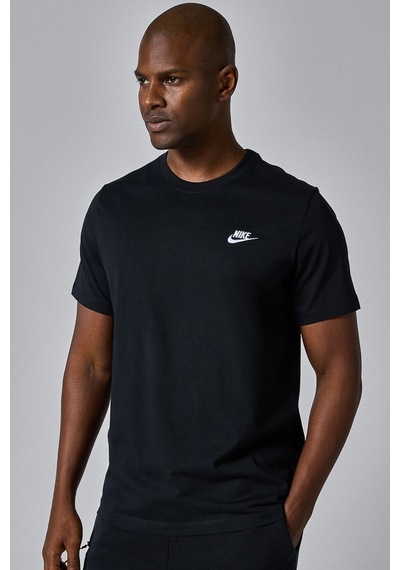 Nike Sportswear Cotton Unisex Short Sleeve Tee Unisex Tişört Siyah Siyah