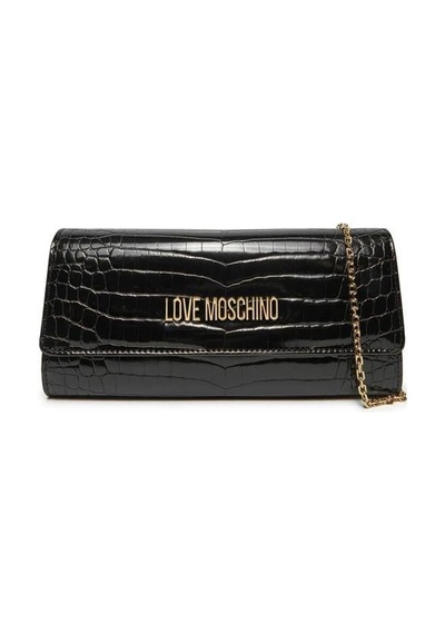 Love Moschino Omuz Çantası Croco Jc4294pp0lkj0000 Siyah